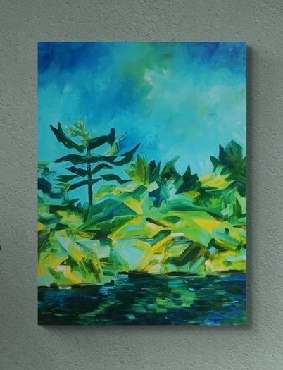 Original hand paint picture, painting by Strzala