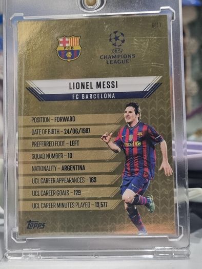 Topps Match Attax 24/25 Lionel Messi Gold Edge Edition Legend GE10