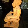2 Large Old Vintage Terracotta Musician Figurines, Postage Available Image 10