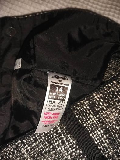 Black White Mix Skirt
