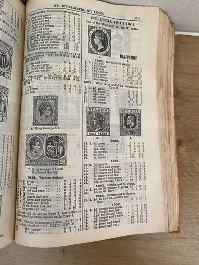 Vintage Stanley Gibbons simplified stamp catalogue 1948