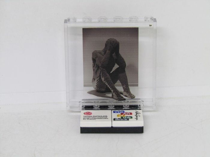 LEGO Rare The Art Of The Brick By Nathan Sawaya Lego Printed Museum Exhibit Limited Edition Promo Printed On A Lego Plastic Glass Window Head