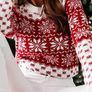 Women's Christmas sweater with snowflakes Image 4