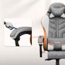 Huzaro Force 2.7 Grey Velour Gaming Chair Image 9
