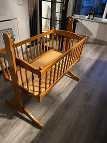 Wooden babies crib