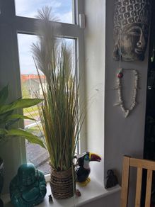 Artificial Pampas Grass in pot