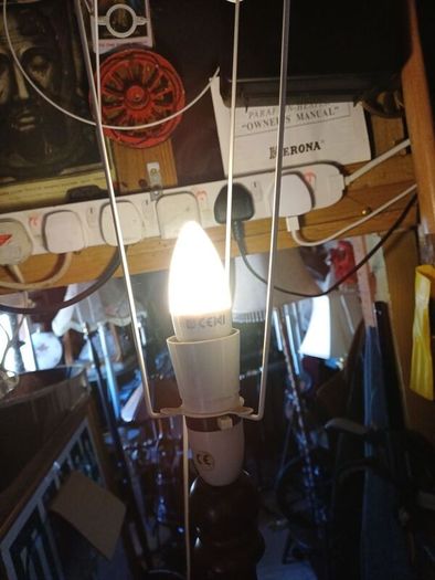 Vintage Mahogany Floor Lamp