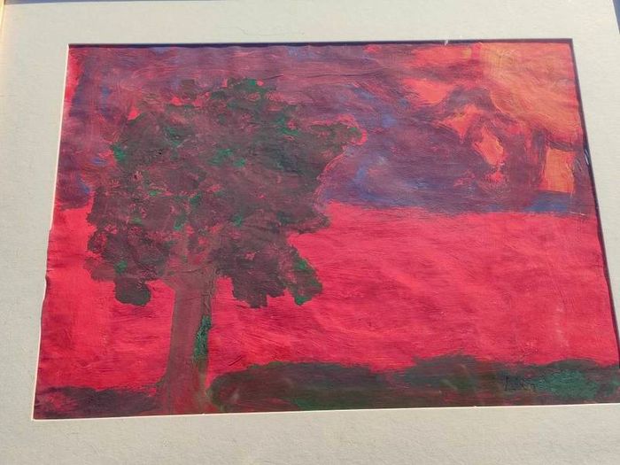 Vintage original Aboriginal pastel