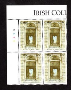 2004 Ireland Irish College Paris Commemorative Stamp Plate 1A1A1A1A Mint Never Hinged (MNH)