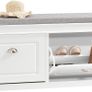 Shoe Storage with seat cushion cabinet for shoes Elegant Image 3