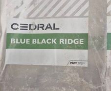 Cedral Blue Black Fibre Cement Roof Ridge Tiles
