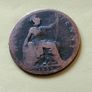 1899 Victoria Halfpenny for sale. Image 2
