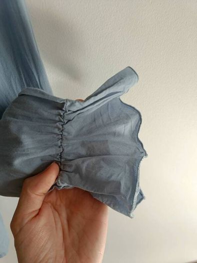 MEXX Blue Tie-Front Blouse