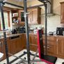 Beautiful Full Gym Weightlifting Set Up, Power Rack, Olympic Bumper Weights, Bench + Dumbbells +more Image 5