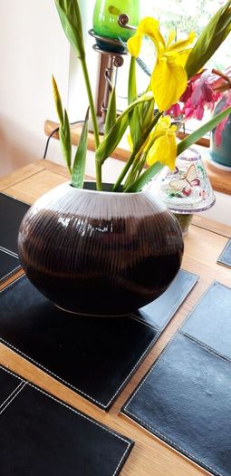 Stephen Pearce Shanagarry Pottery Oval Vase