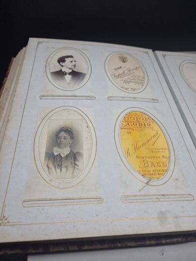 Antique Victorian / Edwardian Photo Album with Original Photographs