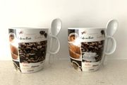 Coffee Cups + Spoons NEW