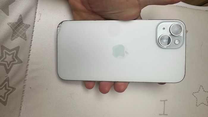 White iPhone 15 plus