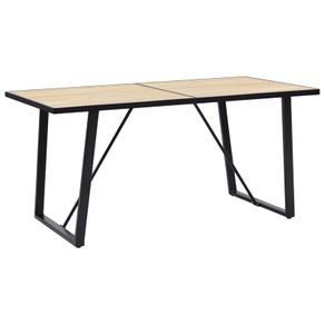 Dining Table Oak 160x80x75 cm MDF