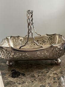 silver plated basket