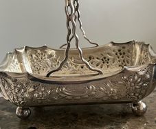 silver plated basket