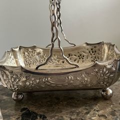 silver plated basket