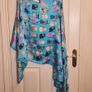 Large Silk viscose Scarf Cats Parade Image 3