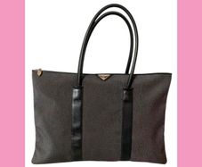 YSL Tweed and Leather Weekender Tote