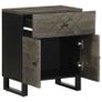Bedside Cabinet Black 50x33x60 cm Image 3
