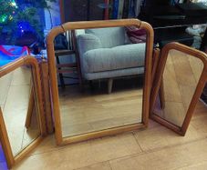 Younger furniture triptych vanity mirror