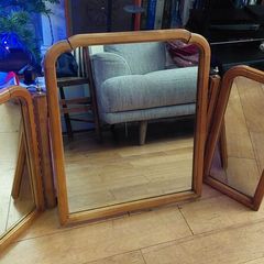 Younger furniture triptych vanity mirror