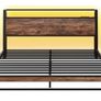 King Size Bed Frame with Ergonomic Storage Headboa Image 5