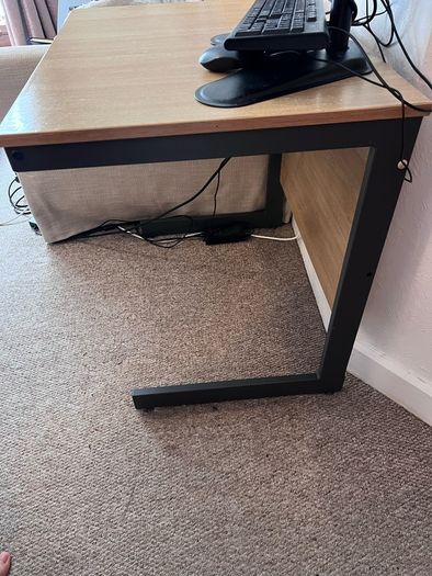 Wood Office Desk - electronics NOT included