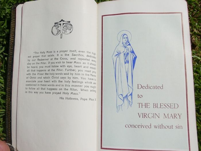 Vintage1960 The NEW MARIAN MISSAL Sylvester Juergens Regina Press Prayer Book Mass
