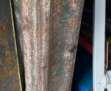 cast iron architectural columm or pillar from the old Jervis Street Hospital likely from the victorian or edwardian era