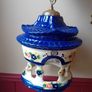mid century ceramic birdcage light Image 7