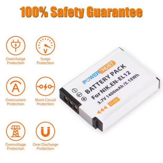 EN-EL12 Rechargeable Li-Ion Battery for Nikon Coolpix - 0644