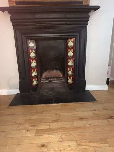 Victorian Antique Cast Iron Fireplace
