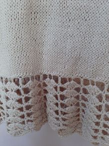 vintage 100% cotton hand knit jumper