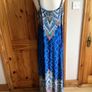 Joe Browns Ladies Blue printed Stretchy maxi sundress size 24 Includes postage Image 2