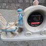Rare Vintage Porcelain Mantel Clock Image 2