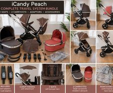 iCandy Peach/double tandem-complete travel system