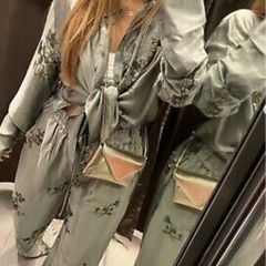 Zara satin co ord set