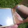 Vintage Art Deco 1930s, hand-painted, enameled compact mirror Image 4