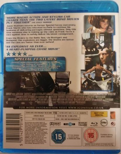 Transporter 3 [2008] Jason Statham [Blu-ray Movie]