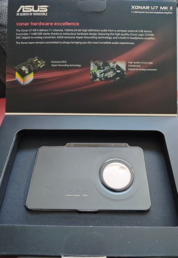 ASUS Xonar U7 MKII 7.1 USB Sound Card - Boxed Like New