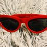 Retro Cat Eye Sunglasses  Red Frame Image 10