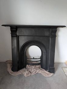 Victorian Cast Iron Mantelpiece & Insert