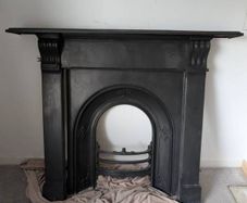 Victorian Cast Iron Mantelpiece & Insert