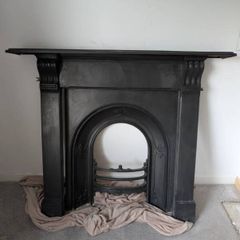 Victorian Cast Iron Mantelpiece & Insert